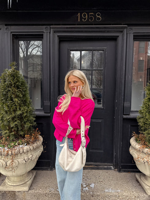 Coco Cutie Cardigan // Fuschia